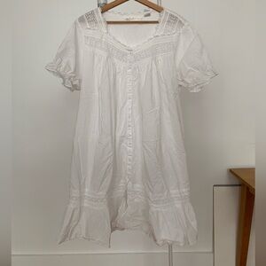 Vintage Eileen West Nightgown - Coquette Dress - Size L